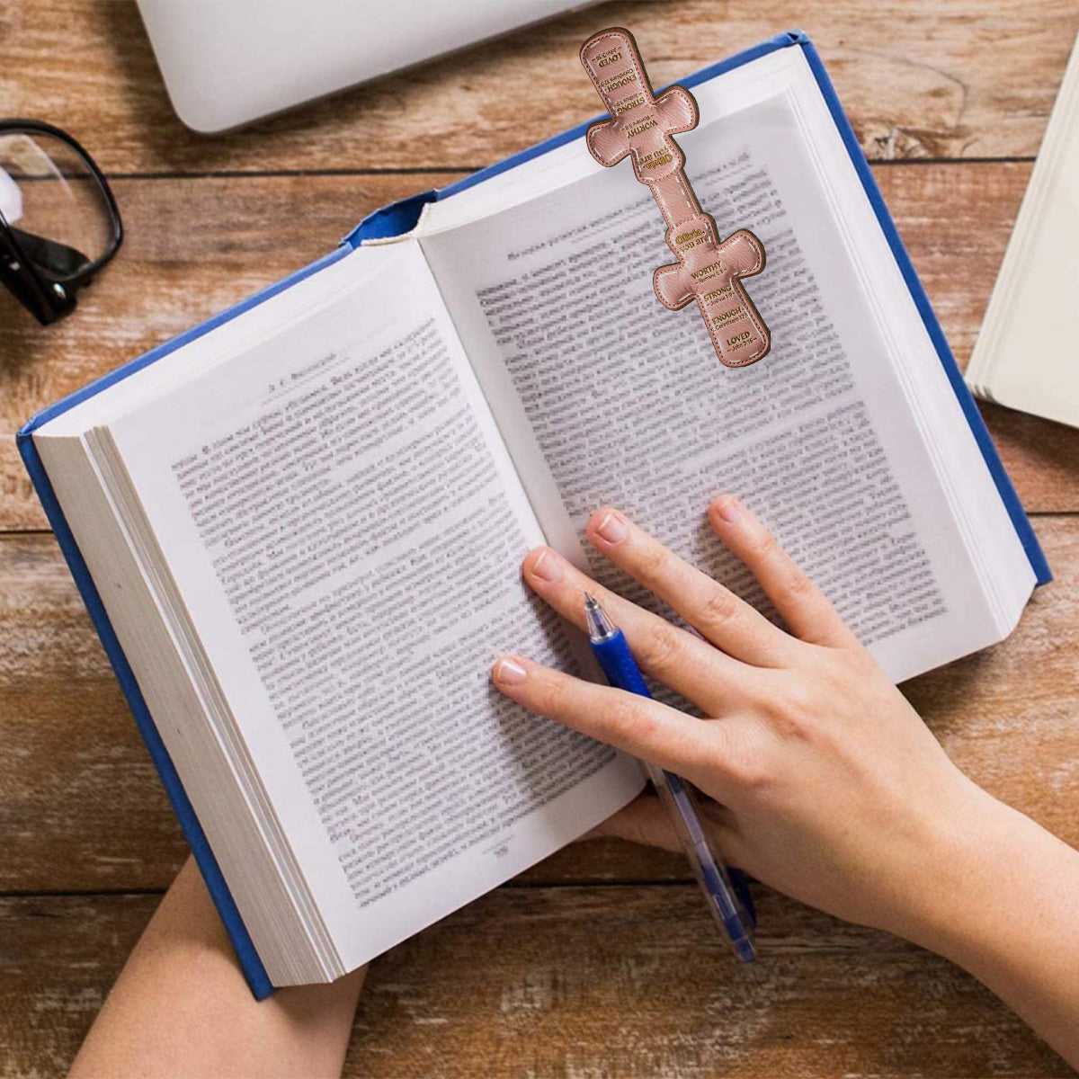 Gott sagt, du bist es – Personalisiertes christliches Magnet-Lesezeichen