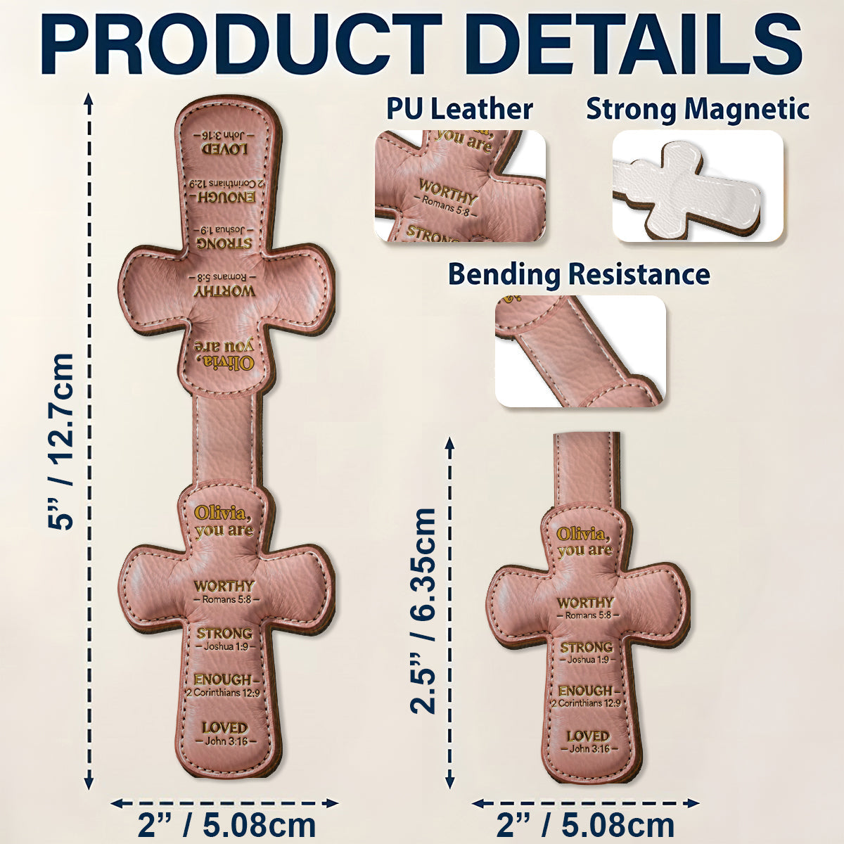 Gott sagt, du bist es – Personalisiertes christliches Magnet-Lesezeichen