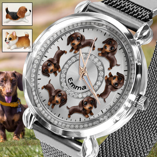 I Love My Dogs - Personalized Dog Women Hand Watch