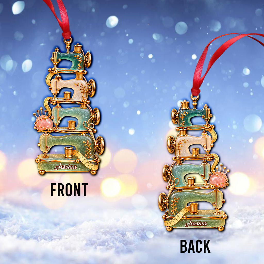 Love Sewing - Personalized Sewing Ornament