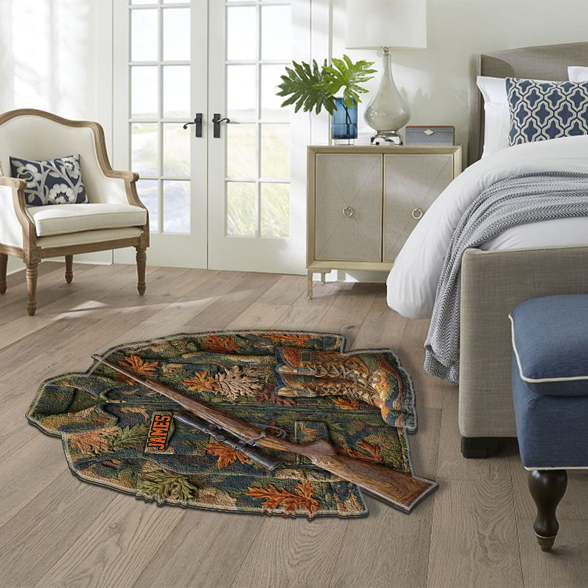 Love Hunting - Personalized Hunting Non-Slip Tufted Rug