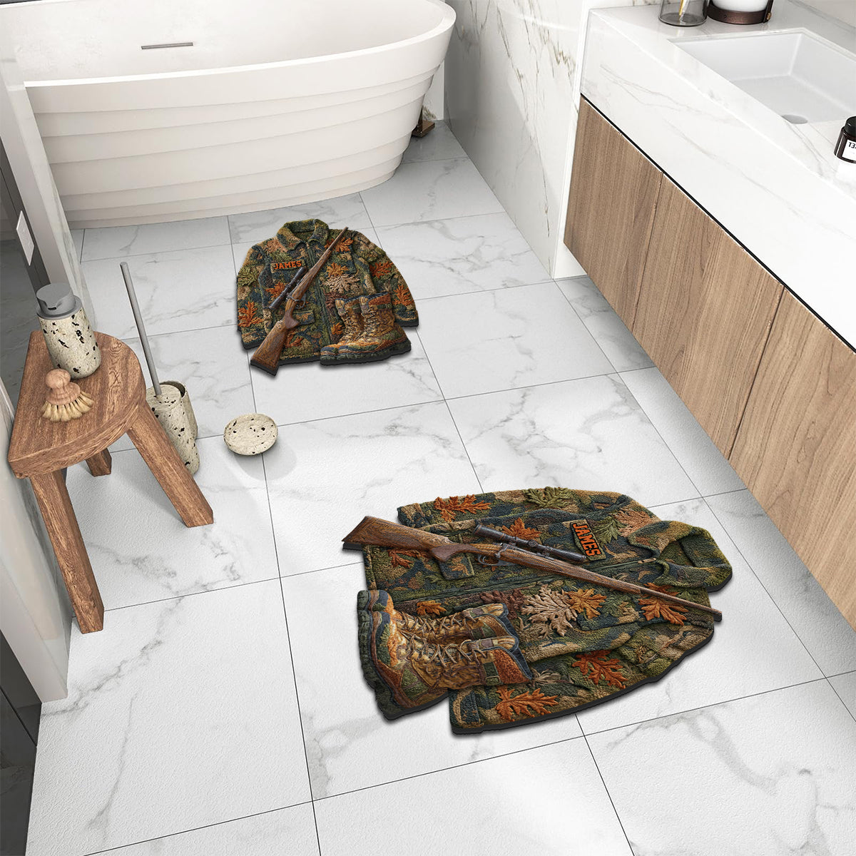 Love Hunting - Personalized Hunting Non-Slip Tufted Rug