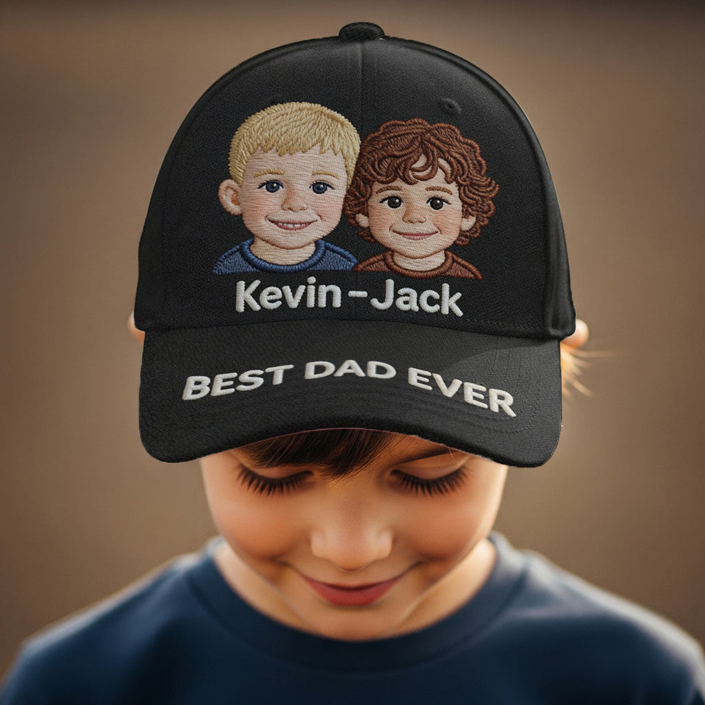 Perfektes Geschenk zum Vatertag - Personalisierte klassische Vatermütze