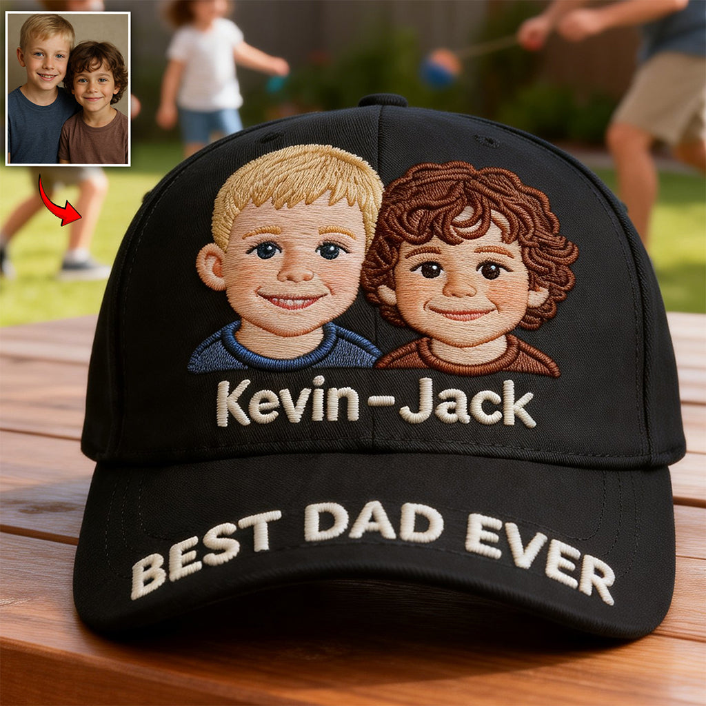 Perfektes Geschenk zum Vatertag - Personalisierte klassische Vatermütze