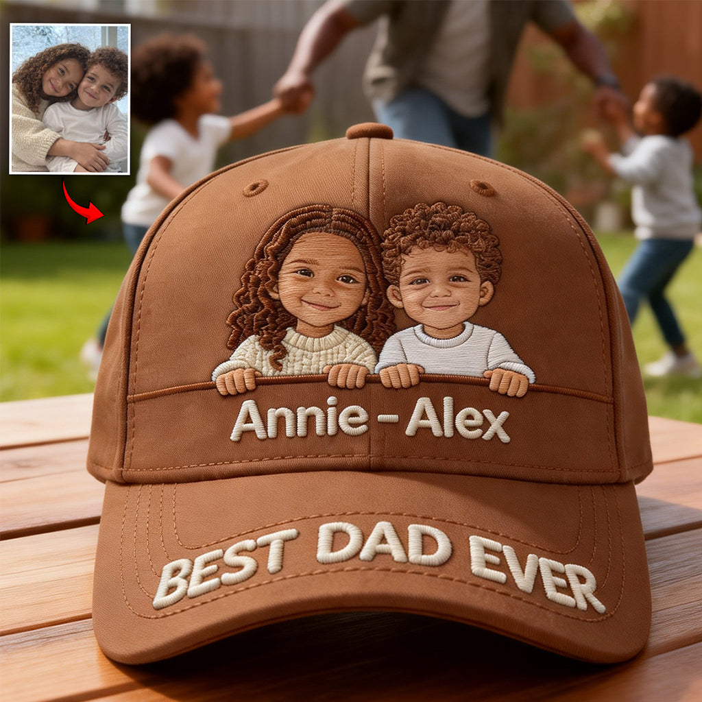 Perfektes Geschenk zum Vatertag - Personalisierte klassische Vatermütze