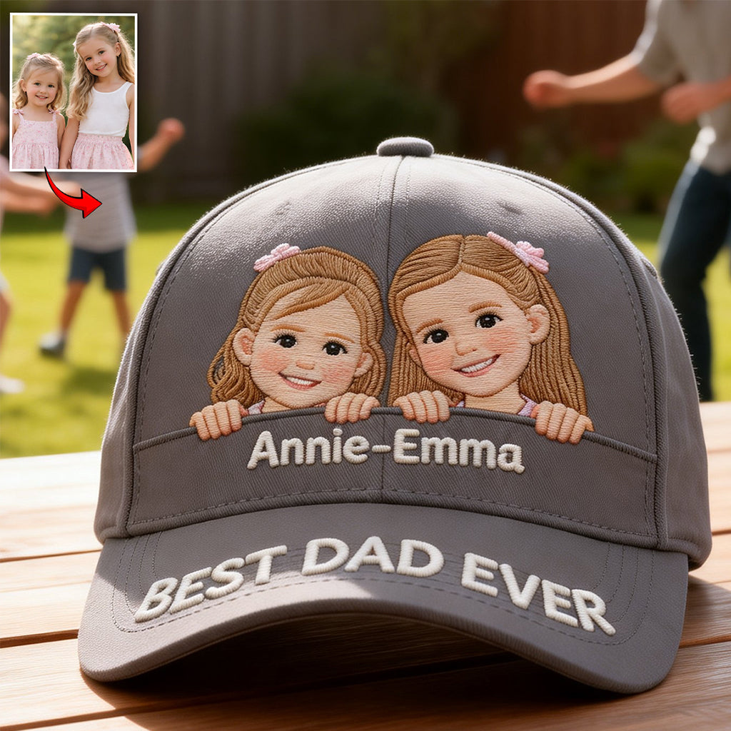 Perfektes Geschenk zum Vatertag - Personalisierte klassische Vatermütze