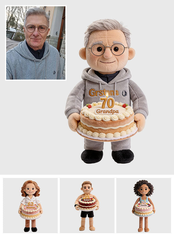 Custom Any Photo - Personalized Birthday Premium Faux Fur Pillow