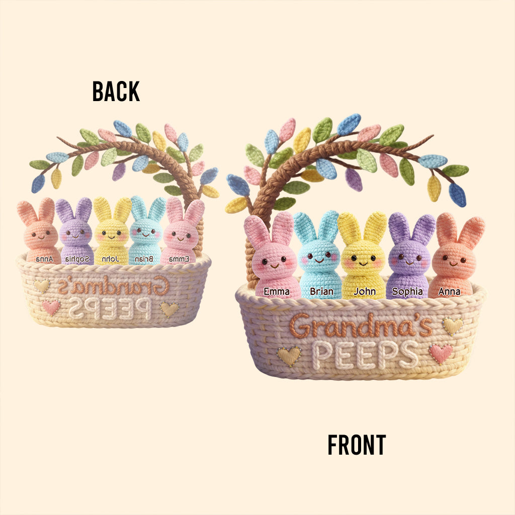 Omas Freunde – Personalisierte, individuell geformte Acrylplakette für Oma