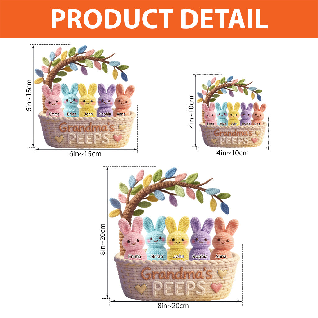 Omas Freunde – Personalisierte, individuell geformte Acrylplakette für Oma