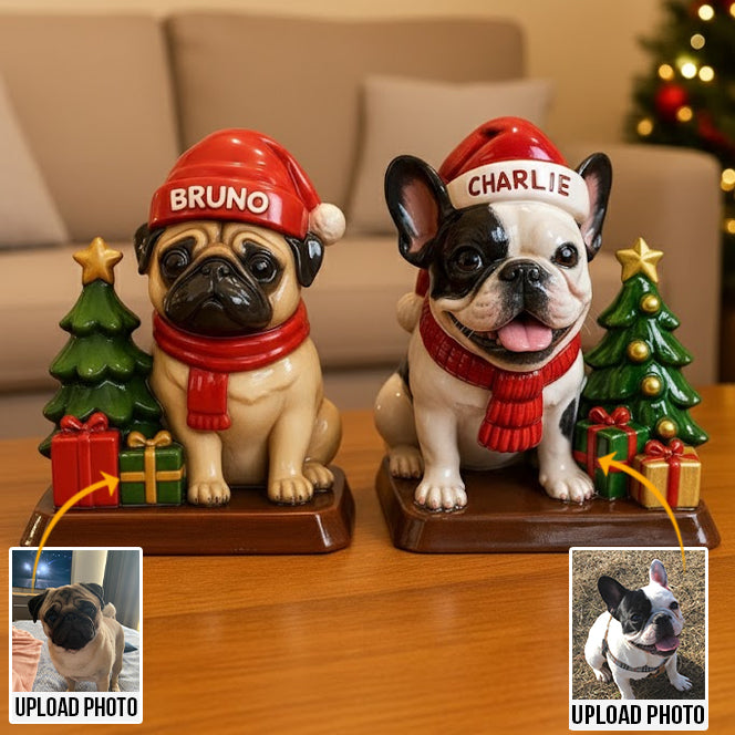 Dog Christmas - Personalized French Bulldog Dog Custom Shaped Acrylic Plaque