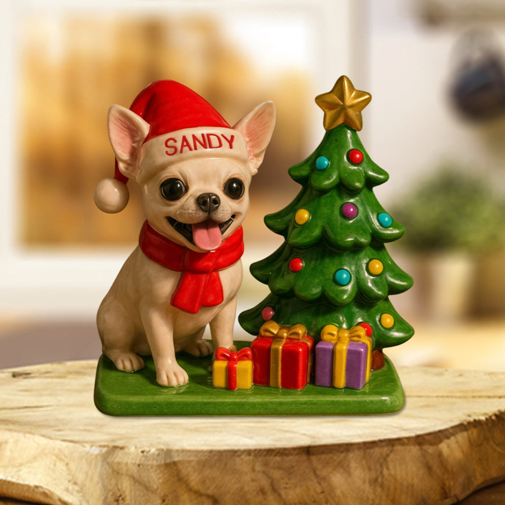 Dog Christmas - Personalized French Bulldog Dog Custom Shaped Acrylic Plaque