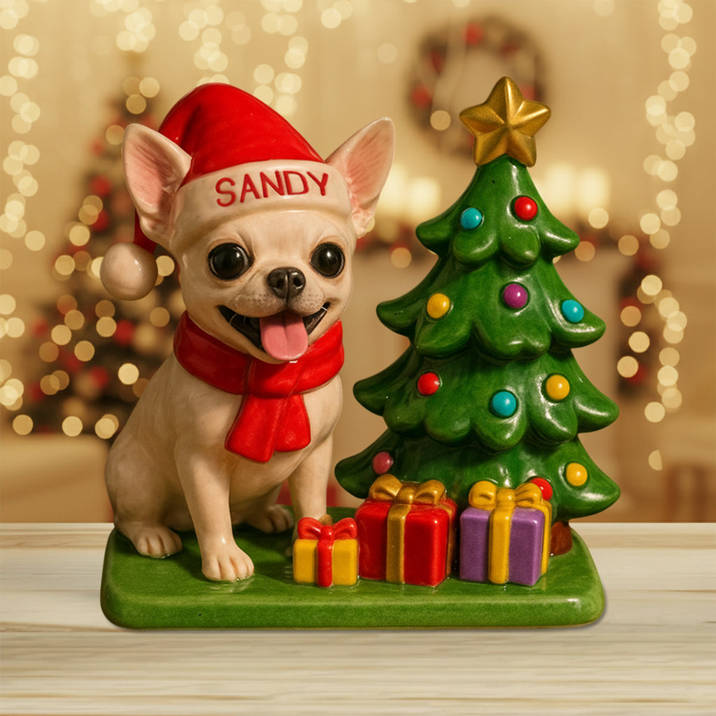 Dog Christmas - Personalized French Bulldog Dog Custom Shaped Acrylic Plaque