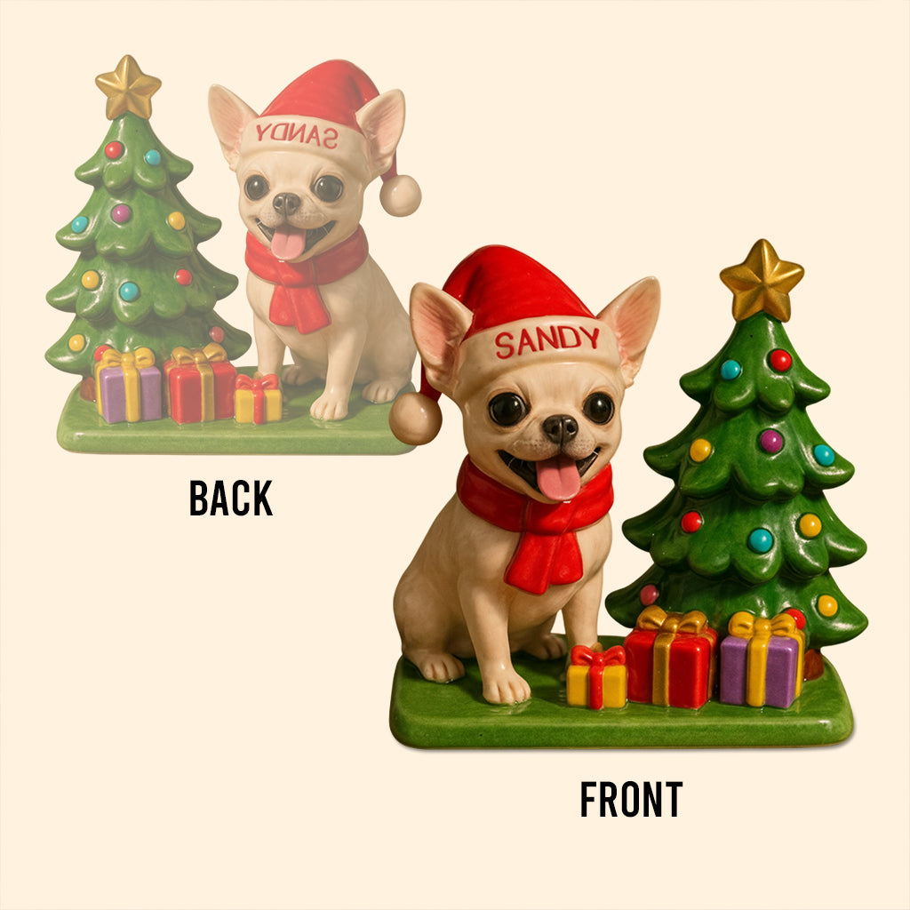 Dog Christmas - Personalized French Bulldog Dog Custom Shaped Acrylic Plaque