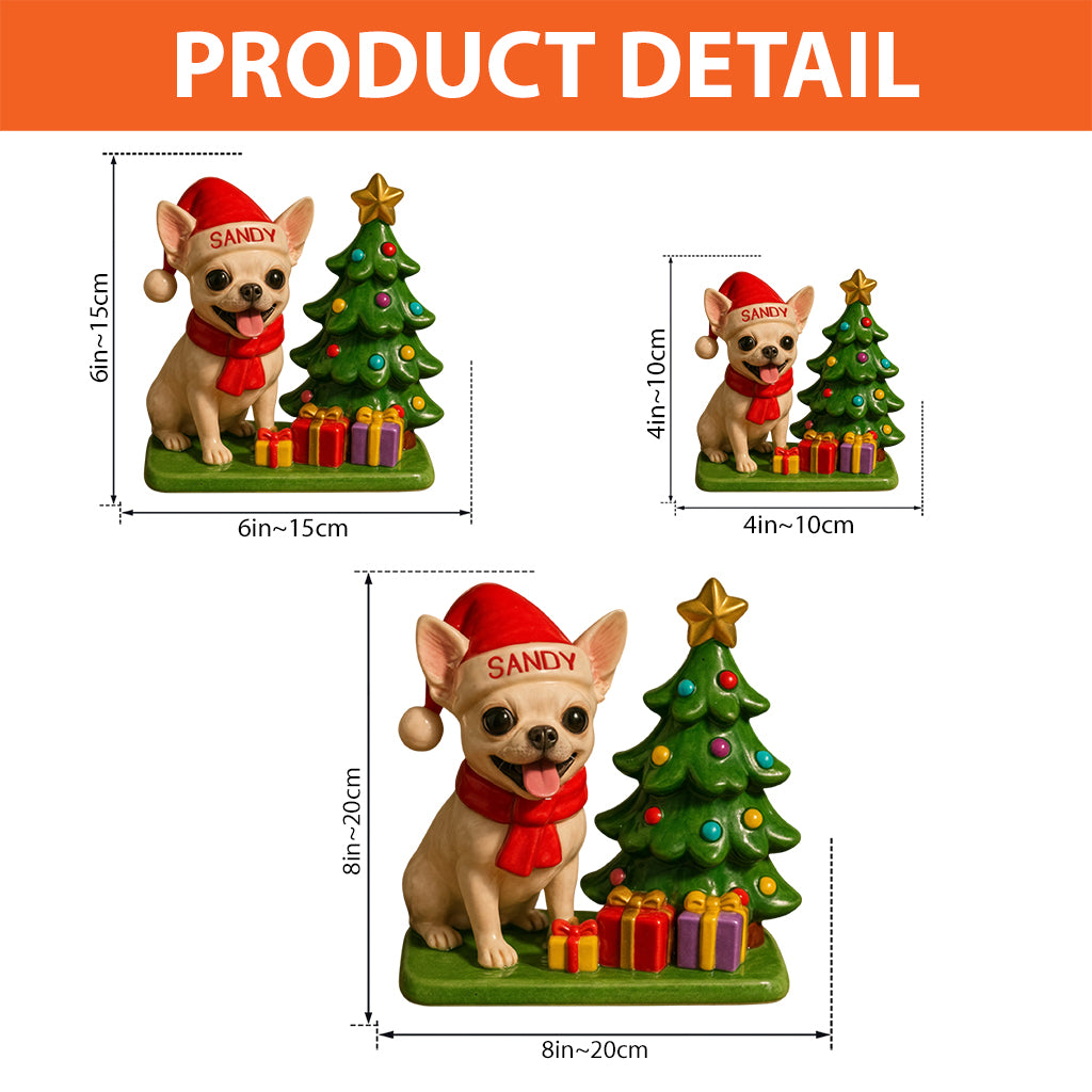 Dog Christmas - Personalized French Bulldog Dog Custom Shaped Acrylic Plaque