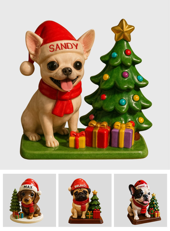 Dog Christmas - Personalized French Bulldog Dog Custom Shaped Acrylic Plaque