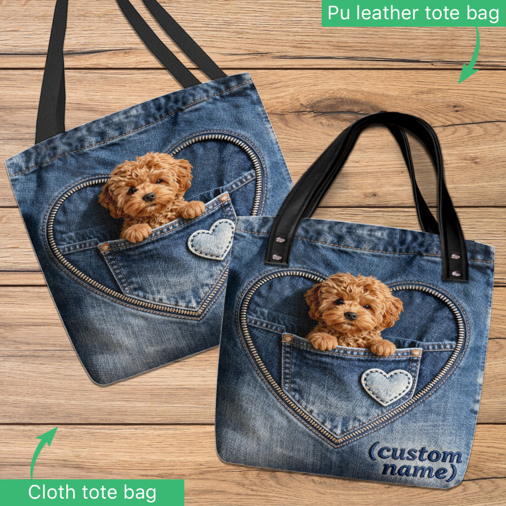 I Love My Dogs - Personalized Dog Tote Bag