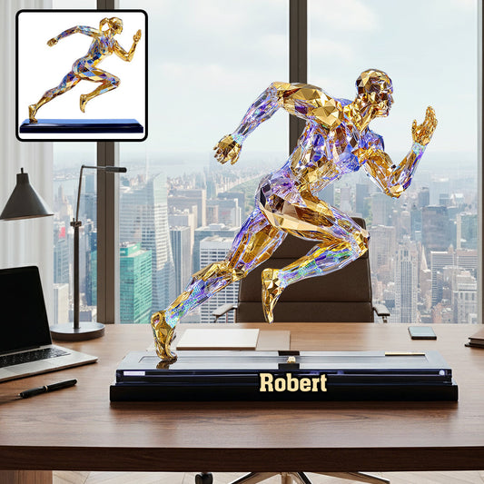 Luxury Creative Running Figurine Decoration Abstract - Personalized Running Custom Shaped Acrylic Plaque