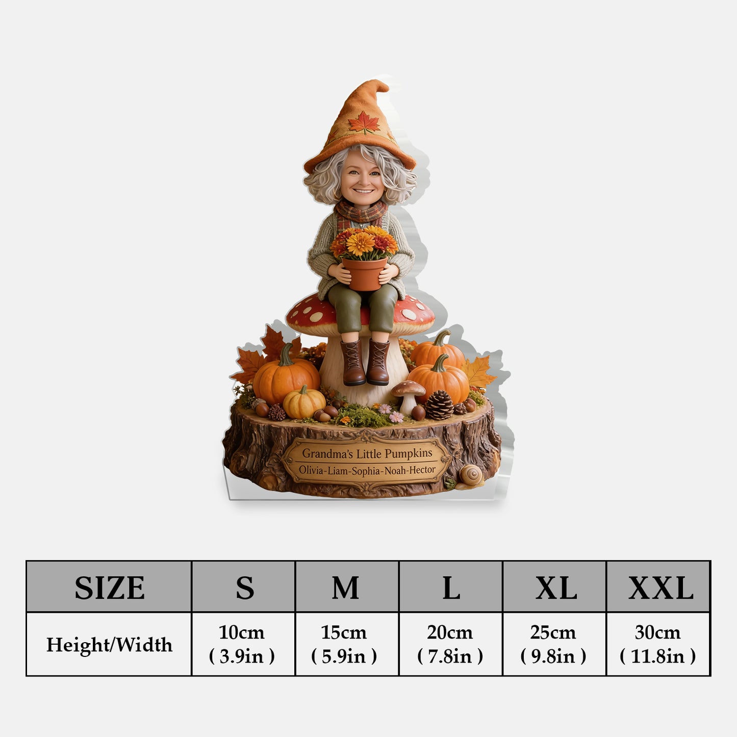 Daffodil Gnome - Personalized Grandma 2-Side Printed Acrylic Plaque