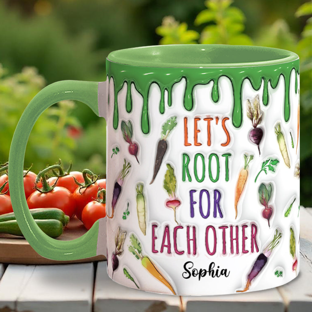 Soutenons-nous les uns les autres ! – Mug personnalisé à l’effigie du véganisme