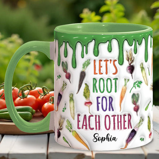 Soutenons-nous les uns les autres ! – Mug personnalisé à l’effigie du véganisme