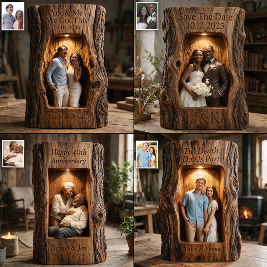 Vous & Moi, Nous Avons Ça - Boîte à Ombres en Bois Personnalisée pour Couples