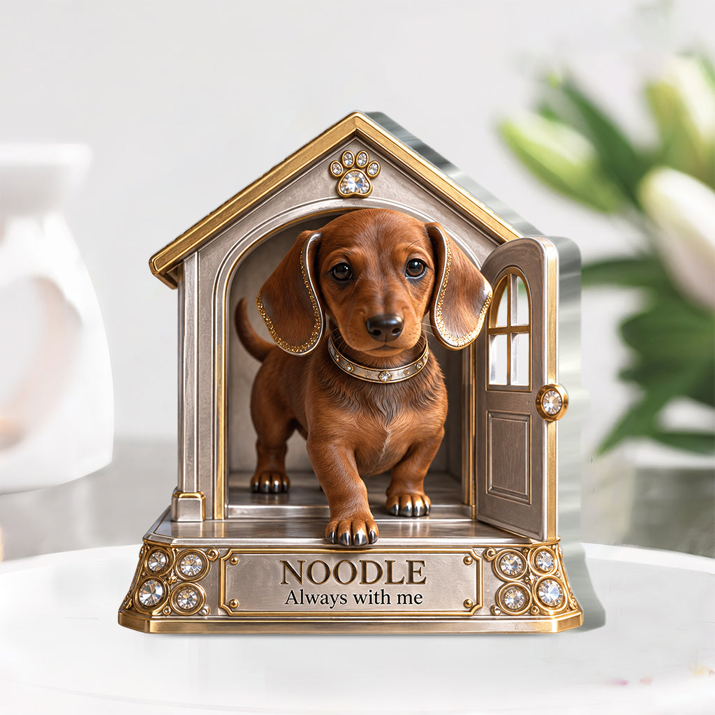 Cadeau Personnalisé pour Amateurs de Chiens - Portrait de Compagnon, Cadeau Unique pour Parents de Chiens, Mémorial pour Animaux, Plaque Acrylique Personnalisée