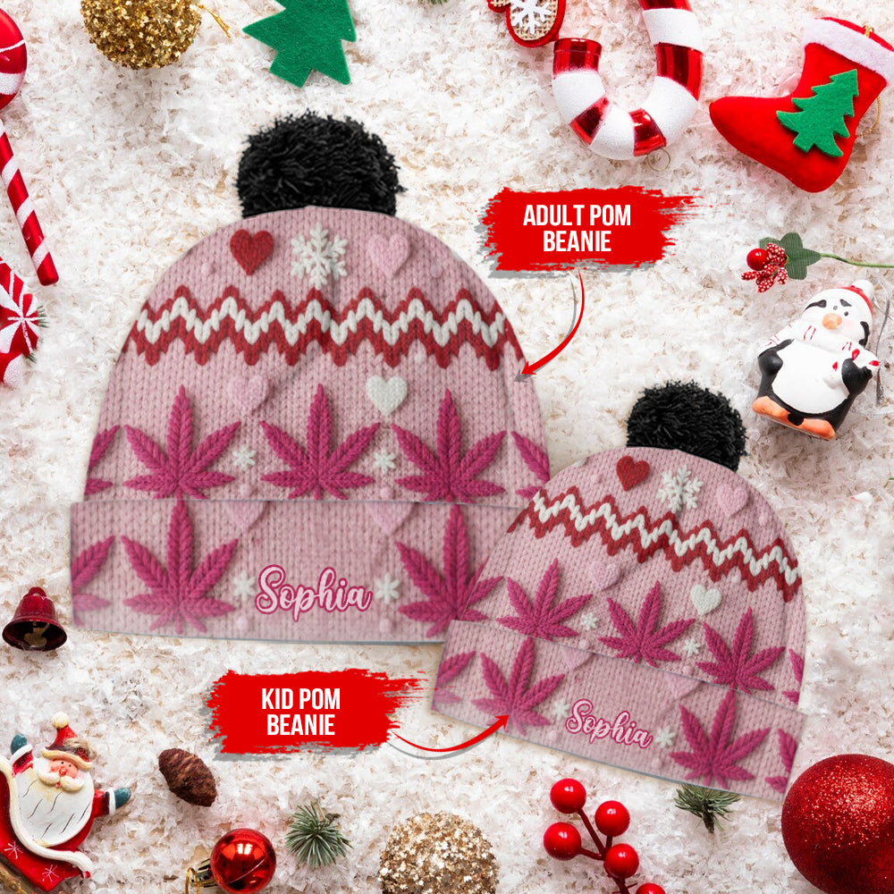 Superbe feuille - Bonnet personnalisé à motif cannabis