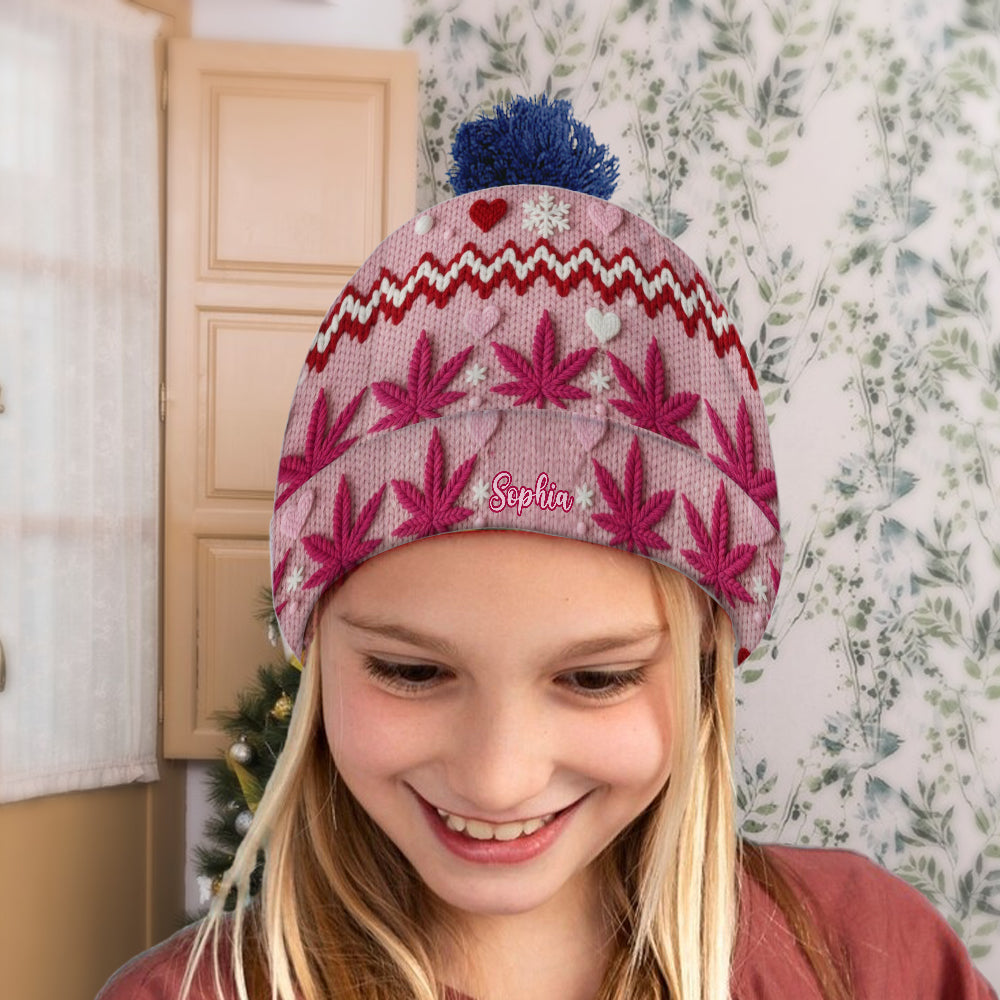 Superbe feuille - Bonnet personnalisé à motif cannabis