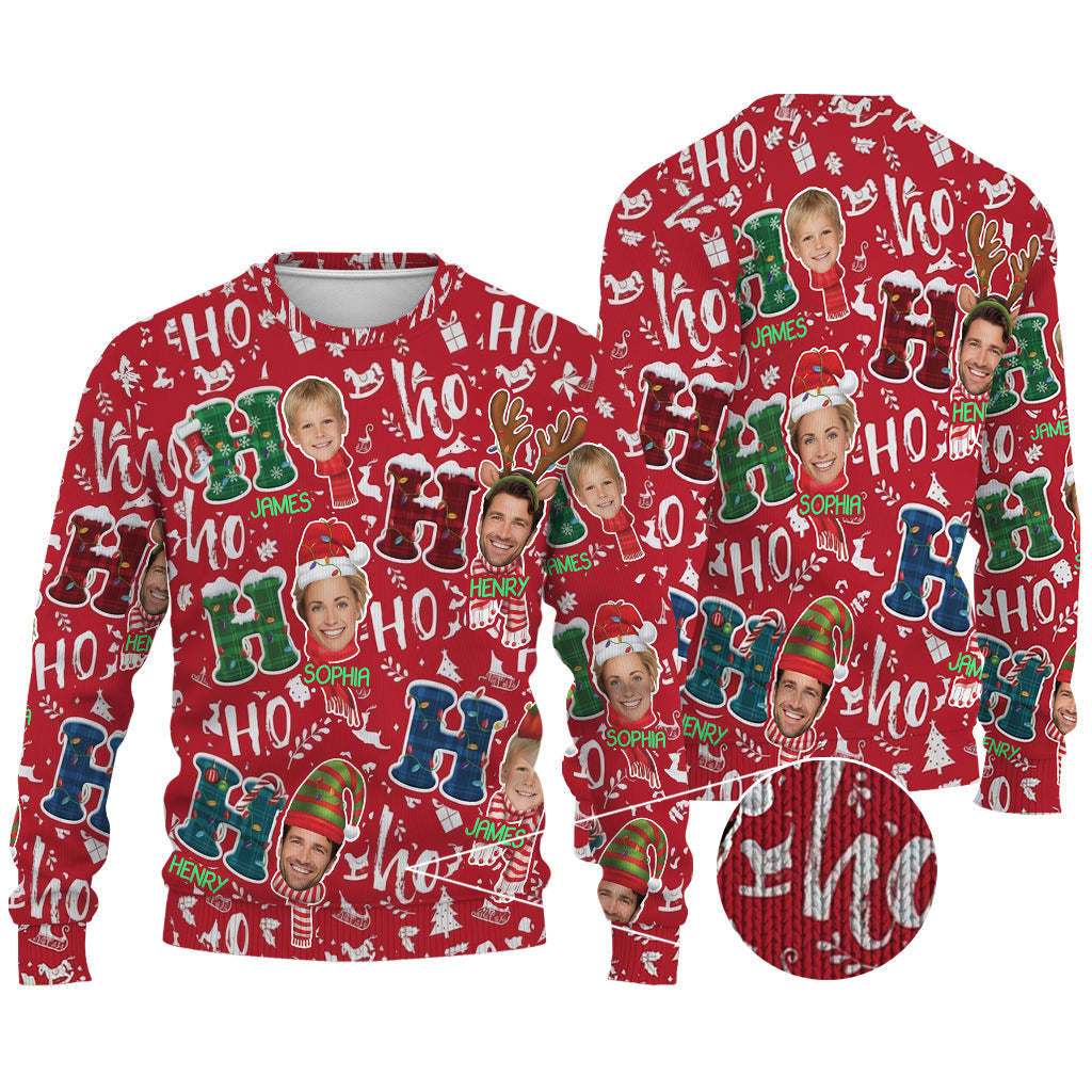 Family Christmas - Personalized Family Ugly Sweater