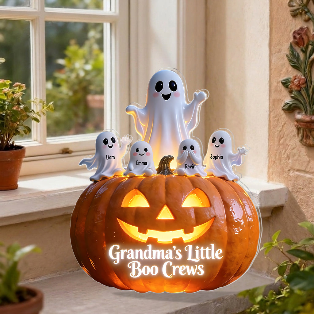 Grandma's Little Boo Crews - Personalized Grandma Solar Acrylic Light
