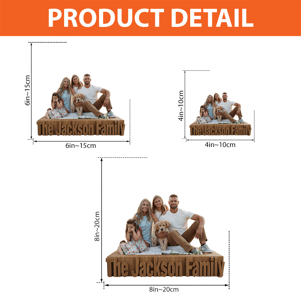 Custom From Any Photo - Personalized Family Custom Shaped Acrylic Plaque