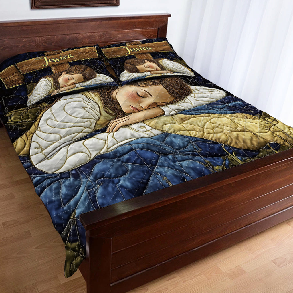 Give It To God - Personalized Christian Quilt Set