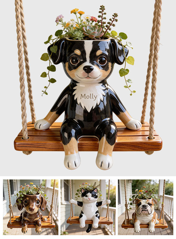 Custom Any Photo - Love My Pet - Personalized Dog Acrylic Pot