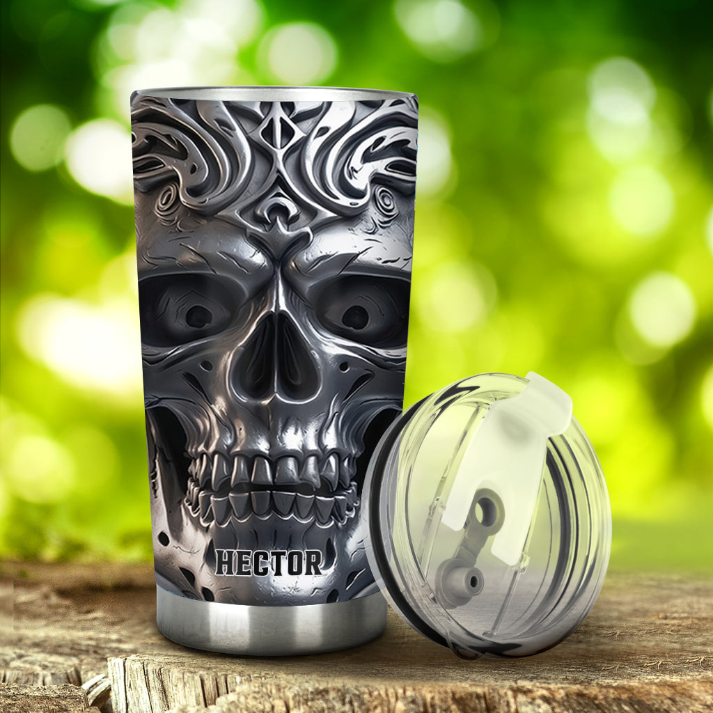 Strong Skull - Personalized Skull Tumbler