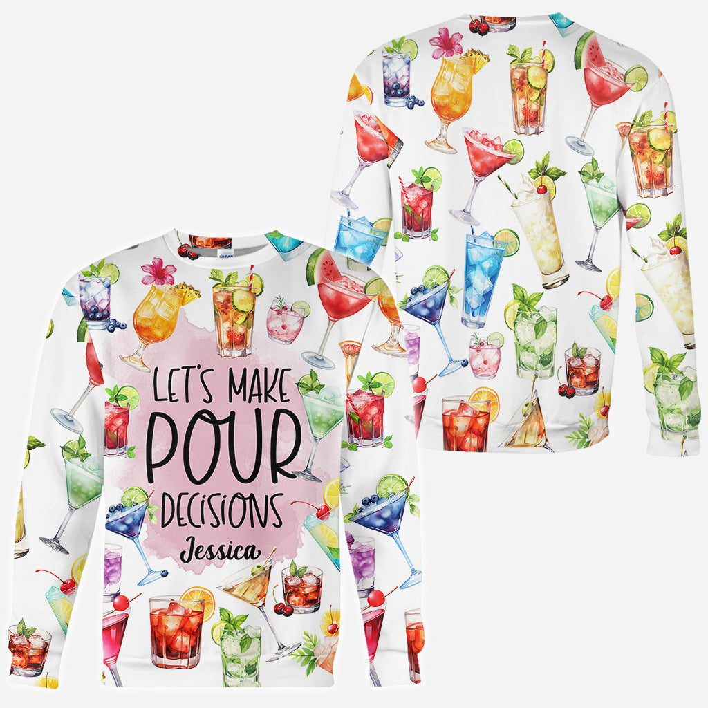 Prenons des décisions pour le service - T-shirt personnalisé inspiré des cocktails