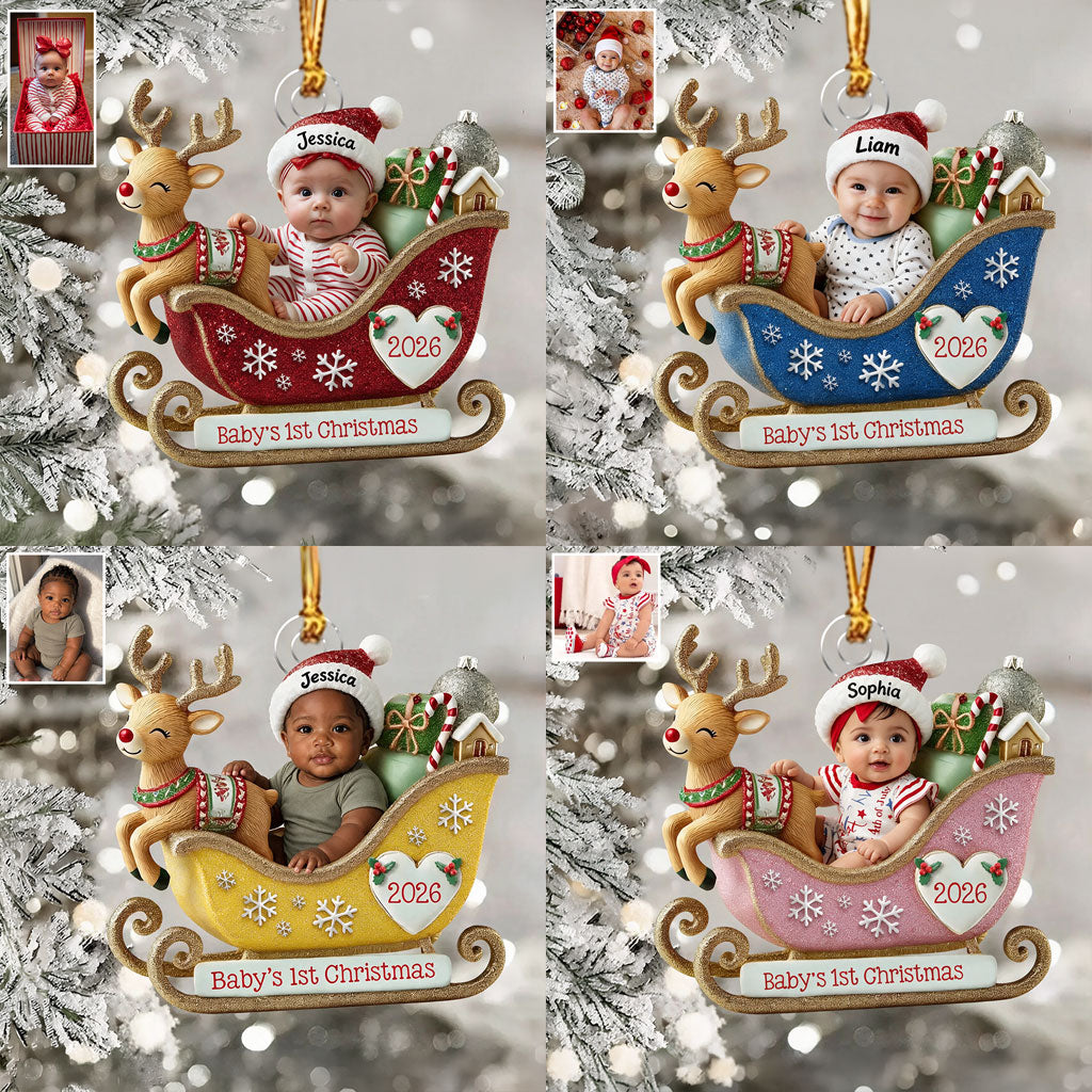 Merry Christmas - Personalized Kid Premium 3D Ornament
