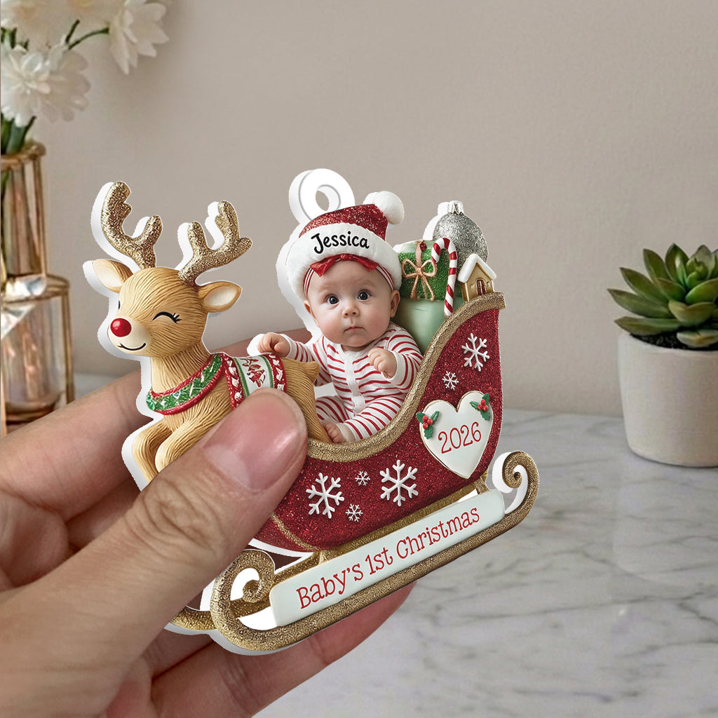 Merry Christmas - Personalized Kid Premium 3D Ornament