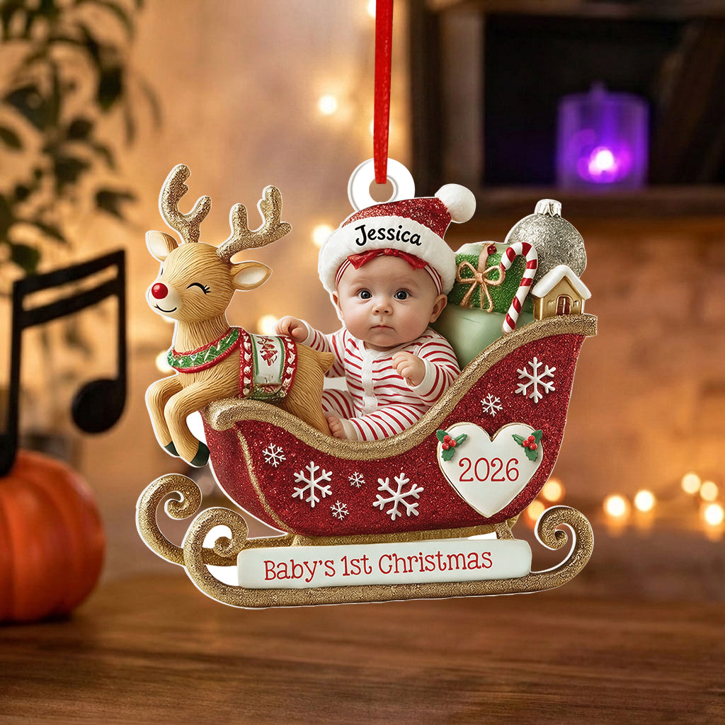 Merry Christmas - Personalized Kid Premium 3D Ornament
