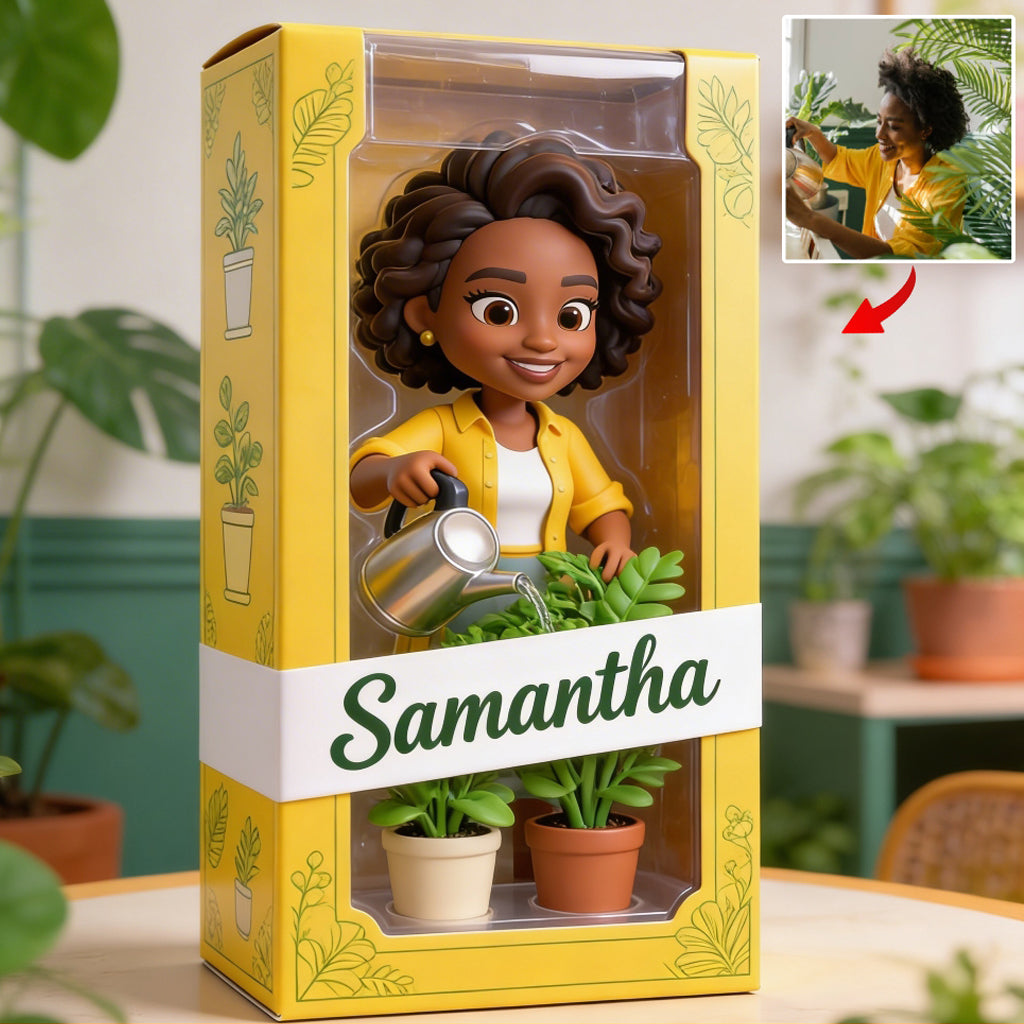 Jedes Hobby, jedes Foto – Gärtnern, Lesen, Nähen … – Personalisierte Acrylplakette in individueller Form zum Thema Gärtnern