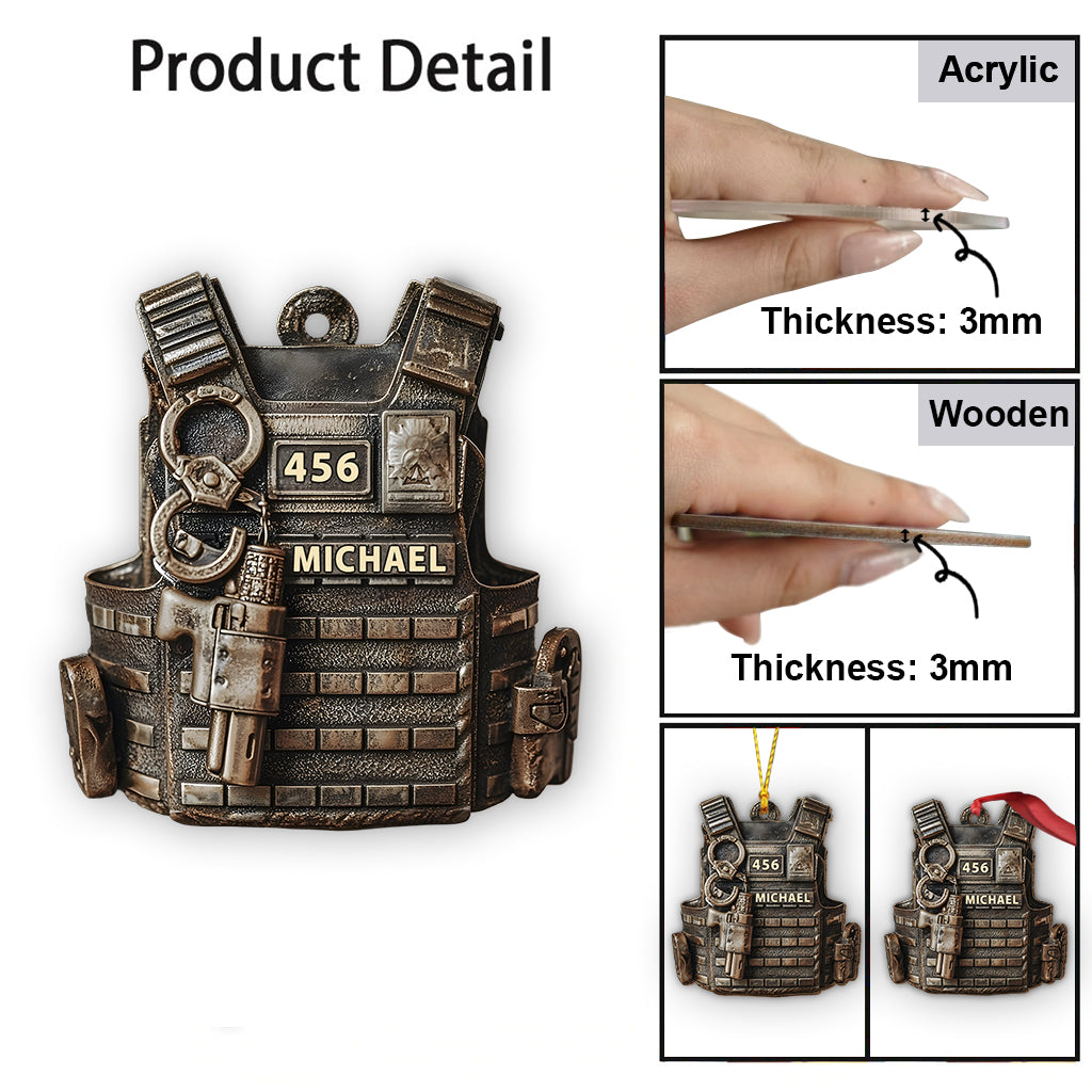 Serve & Protect - Personalized Police Officer Ornament