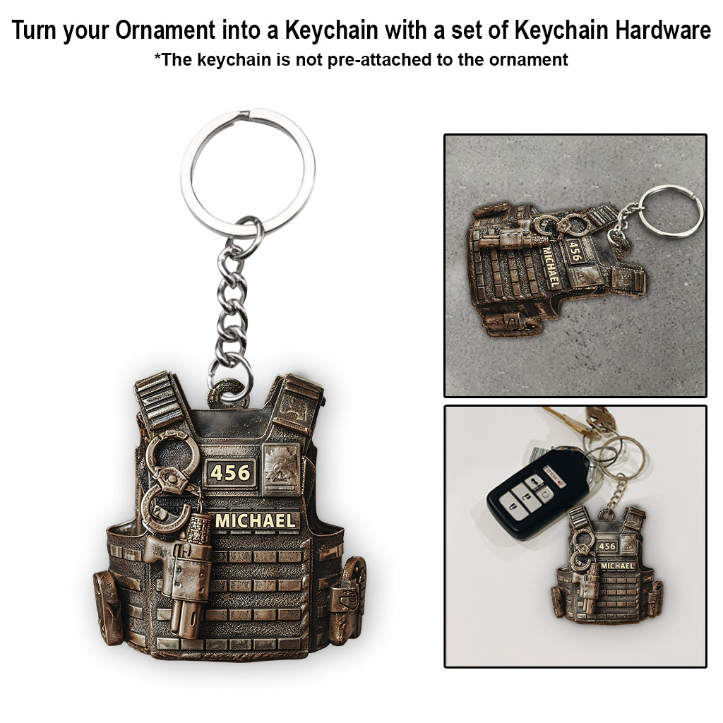 Serve & Protect - Personalized Police Officer Ornament