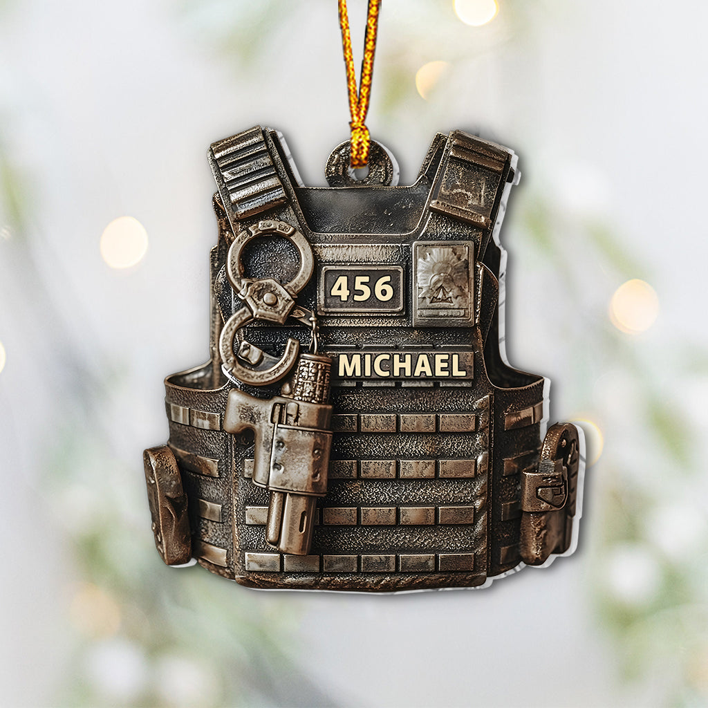 Serve & Protect - Personalized Police Officer Ornament