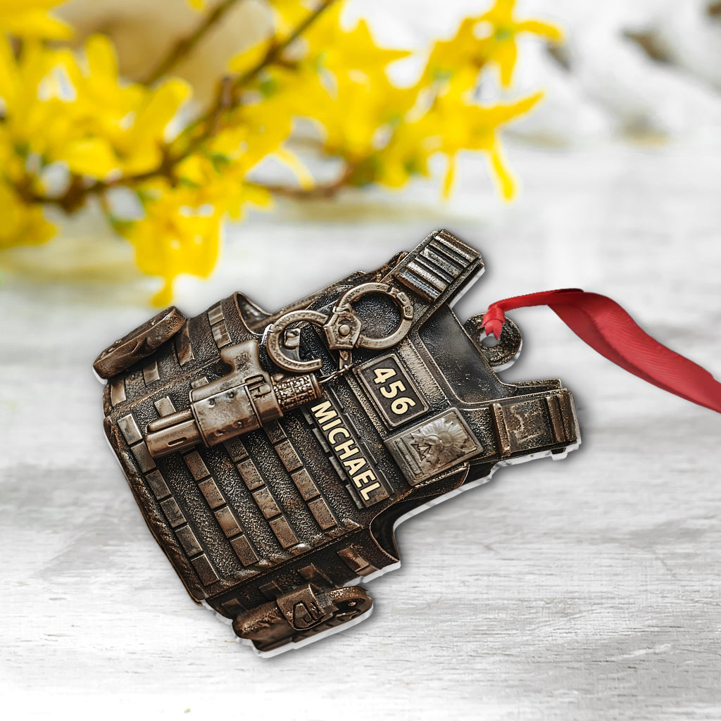 Serve & Protect - Personalized Police Officer Ornament