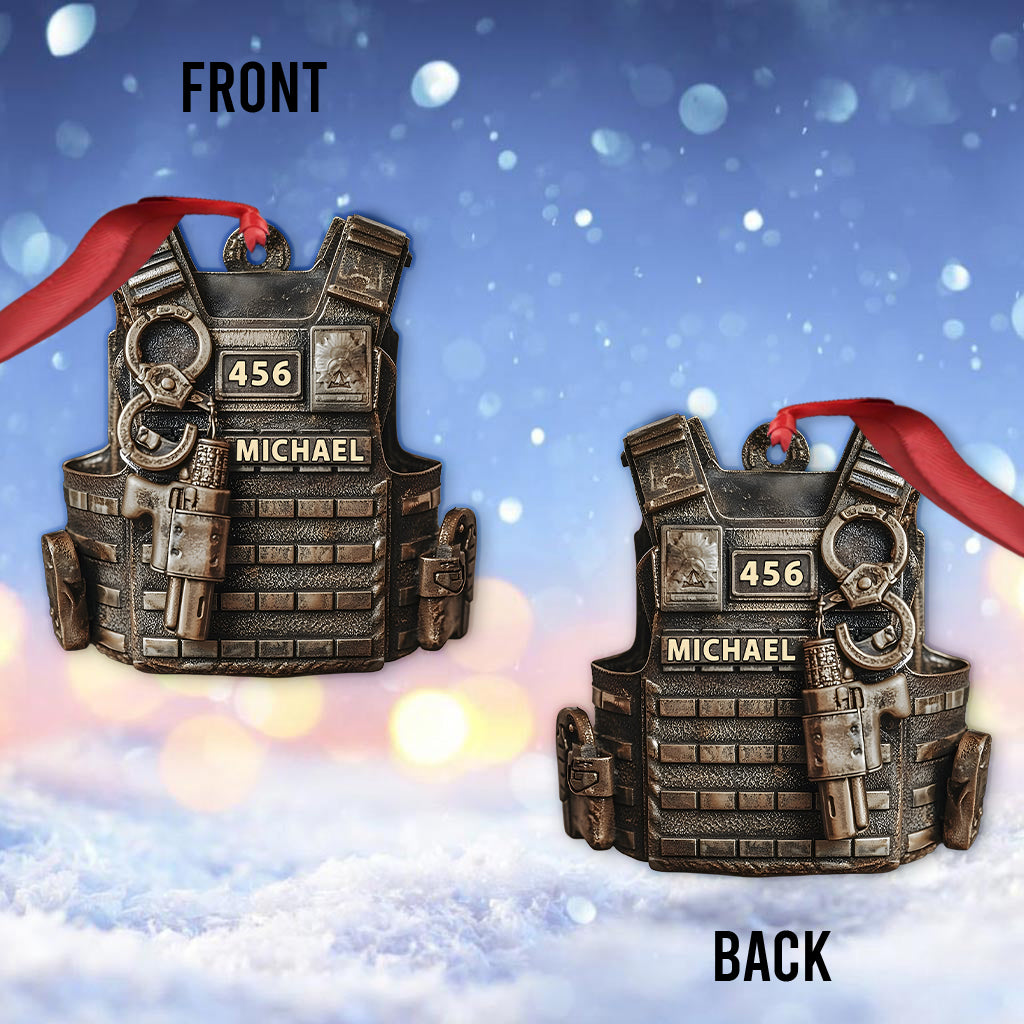 Serve & Protect - Personalized Police Officer Ornament