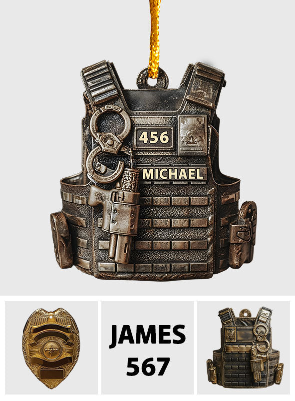 Serve & Protect - Personalized Police Officer Ornament