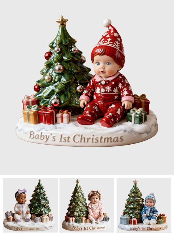 Baby's 1st Christmas - Personalized Kid Custom Shaped Acrylic Plaque