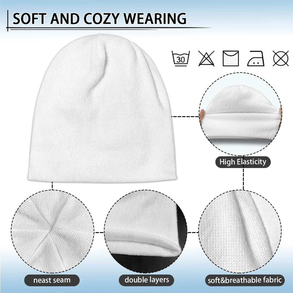 Bonnet brodé personnalisé pour couple, style minimaliste et cartoon - Broderie minimaliste - Style cartoon