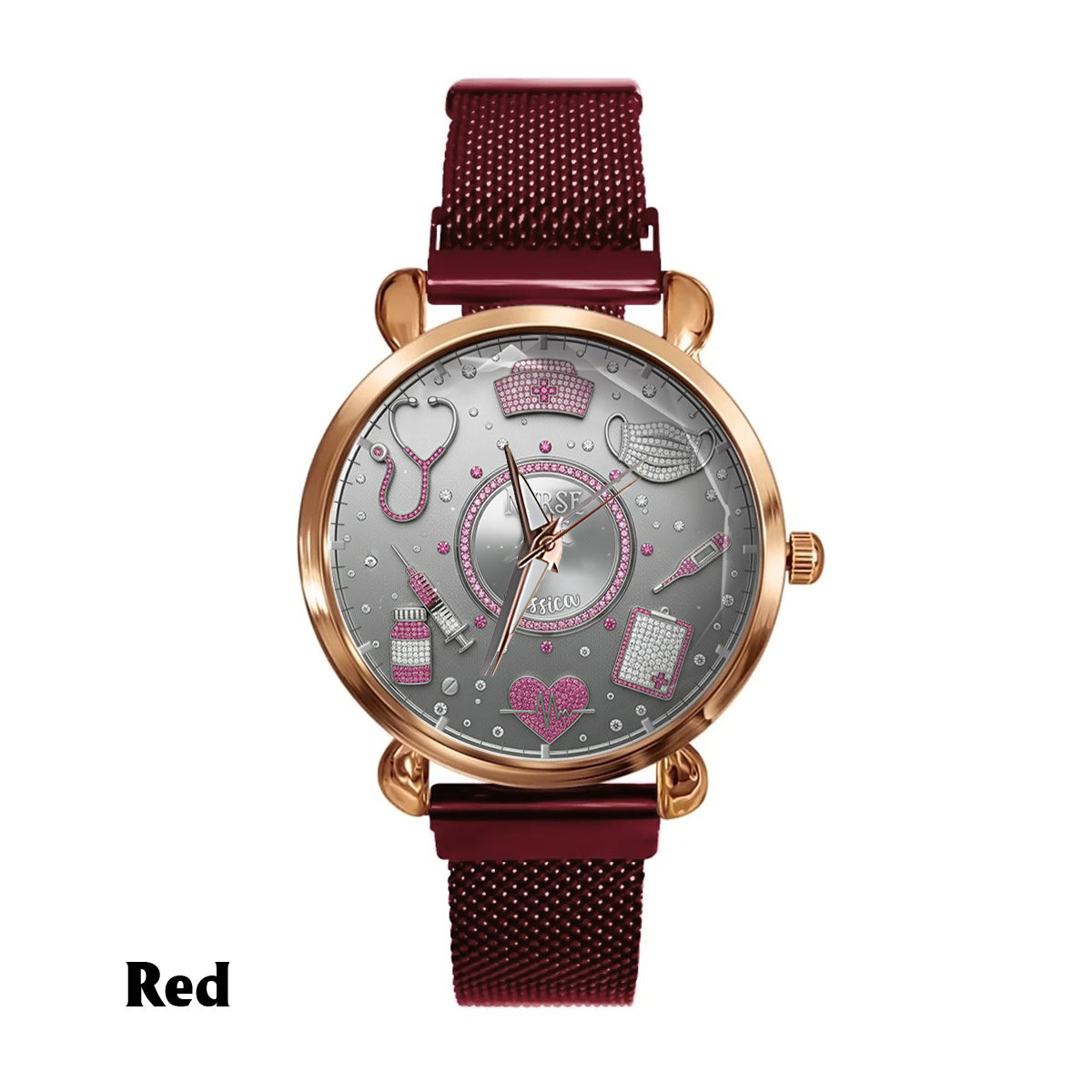 Love Nurse Life - Personalized Nurse Women Hand Watch
