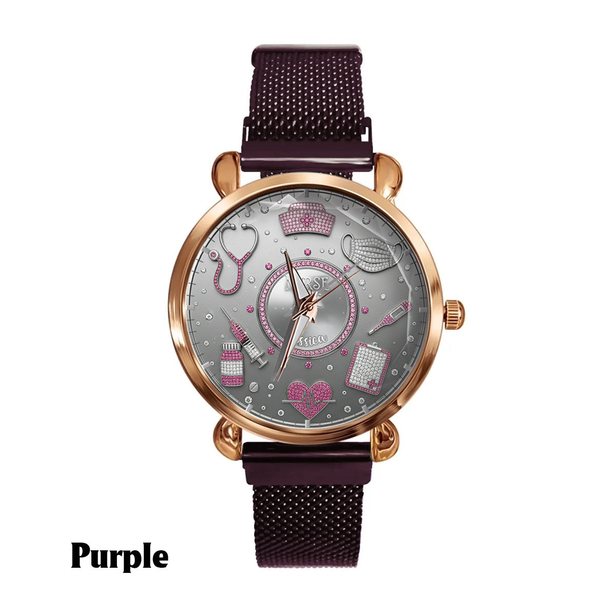 Love Nurse Life - Personalized Nurse Women Hand Watch