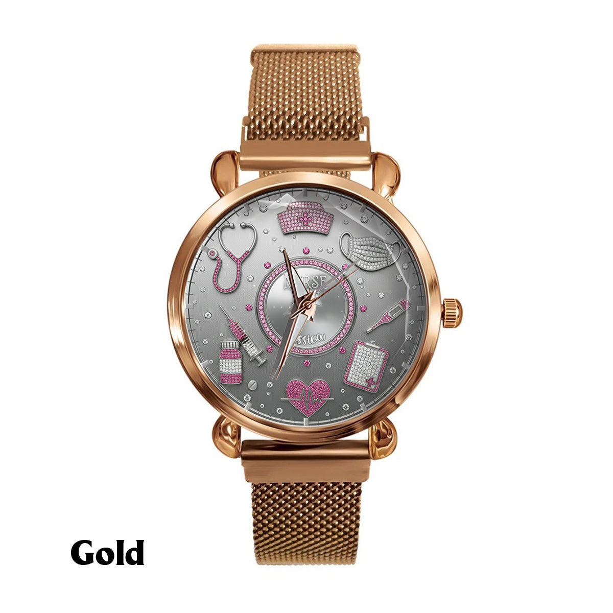 Love Nurse Life - Personalized Nurse Women Hand Watch